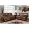 Rodeo Reclining Sofa Set in Brown Leather - GLO-U9963-RODEO-BROWN-SET