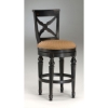 Northern Heights Swivel Bar Stool - Black, Honey Accents - HILL-4439-8XX