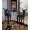 Cierra Black Frame Swivel Bar Stool - HILL-4592-8XX