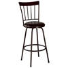 Cantwell Spindle Back Bar Stool - Nested Legs, Dark Brown - HILL-5258-830