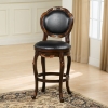 Alaina Lattice Back Swivel Barstool - HILL-63370