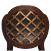 Alaina Lattice Back Swivel Barstool - HILL-63370