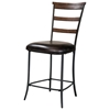 Cameron Round Counter Set with Ladder Back Stools - HILL-4671CTBWS5