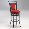 Cierra Black Frame Swivel Bar Stool - HILL-4592-8XX