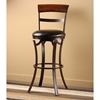 Kennedy 26" Swivel Counter Stool with Cherry Wood Top - HILL-4912-826