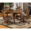 Nassau 5 Piece Game Set with Leather Game Chairs - HILL-6060GTBC