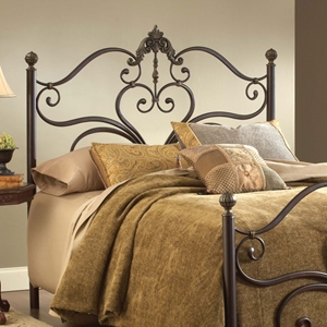 Newton Antique Metal Headboard with Frame 