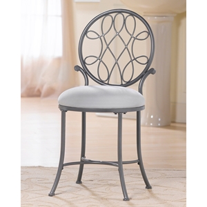 O Malley Metal Vanity Stool with Round Back 