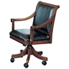 Palm Springs Leather Game Chair on Casters - HILL-4185-800
