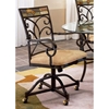 Pompei Caster Dining Chair with Slate Accents - HILL-4442-806
