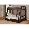 Rockdale Espresso Bunk Bed with Storage Drawers - HILL-1668BB
