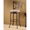 Rowan 26" Swivel Counter Stool with Oval Fossil Stone Accent - HILL-4897-826