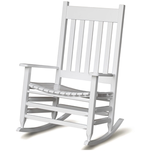 Plantation Jumbo Rocking Chair - White Paint 