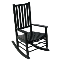 Alexander Mid-Sized Adult Rocking Chair - Black
