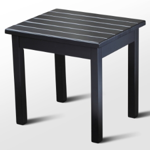 Plantation Porch Side Table - Black Paint 