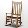Plantation Rocking Chair - Slat Back & Seat, Maple Stain - HINK-850SM-RTA