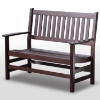 Plantation 49'' Cottage Style Bench - Slatted, Mahogany Stain 