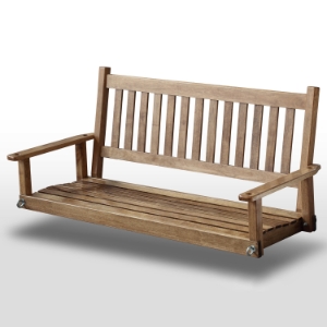 Plantation 58.5'' Wood Porch Swing - Maple Stain 