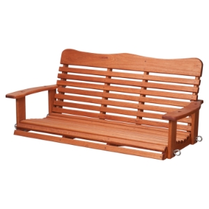 Red Grandis 950 Style 4' Porch Swing - Cinnamon 