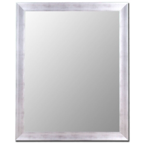 Aaron Vintage Silver Bevel Mirror - Made in USA 