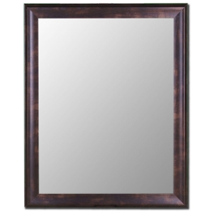 Abrianna Bevel Mirror in Espresso Walnut - Made in USA 