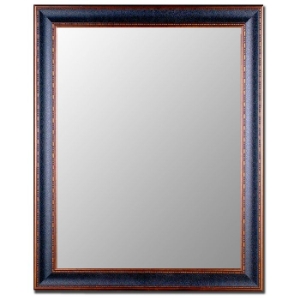 Almon Black and Copper Bevel Mirror - Made in USA 