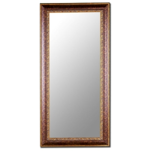 Adelina Gold Oxford Scroll Bevel Mirror - Made in USA 