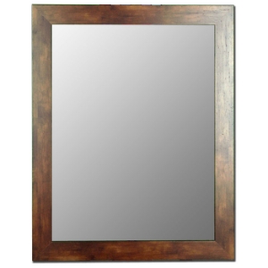 Anisa Rectangular Mirror in Mocha Walnut - Made in USA 