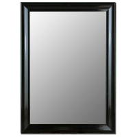 Arundel Black Petite Bevel Mirror - Made in USA