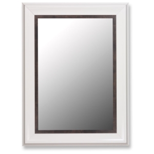 Barnadine White Mirror with Brazilian Walnut Liner - Made in USA 