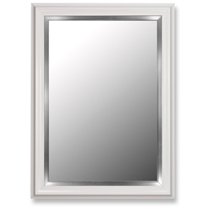 Brida White Mirror with Stainless Liner - Made in USA 