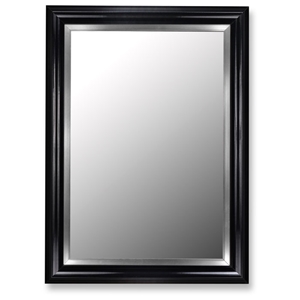 Carleigh Black Frame Mirror with Stainless Liner - Made in USA 