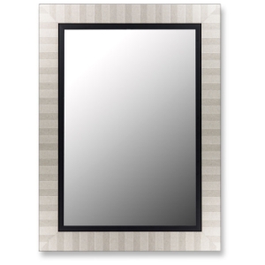 Damian Parma Silver Mirror with Black Liner - Made in USA 