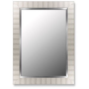 Davin Parma Silver Mirror with Stainless Liner - Made in USA 