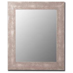 Delroy Contemporary Mirror in Aosta Silver - Made in USA 