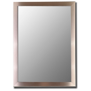 Dharma Bevel Mirror in Silver Stainless - Made in USA 