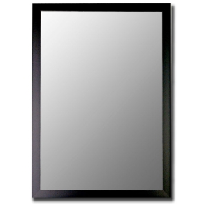 Dudley Bevel Mirror in Matt Black - Made in USA 