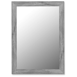 Flavius Weathered Grey Frame Mirror - Made in USA 