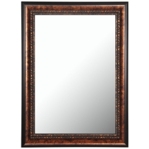 Calandra Mirror - Espresso & Vintage Walnut Frame, Made in USA 