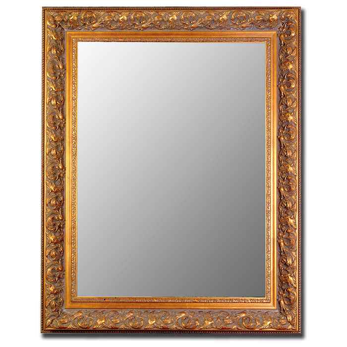 Palma Elegant Bevel Mirror in Classic Gold - Made in USA 