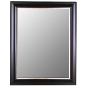 Ruella Classic Mirror in Ebony and Silver - Made in USA 