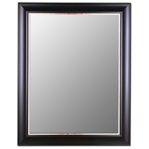 Ruella Classic Mirror in Ebony and Silver - Made in USA 