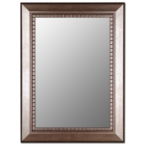 Sonya Bevel Mirror in Antiqued Silver - Made in USA 