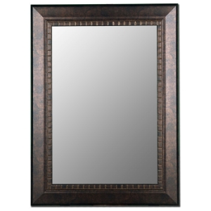 Sybil Bevel Mirror in Antiqued Copper Bronze - Made in USA 