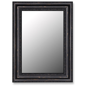 Taurus Rectangular Bevel Mirror in Ebony and Copper - Made in USA 