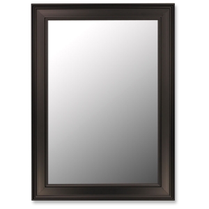 Tiberius Rectangular Mirror in Ceylon Black - Made in USA 