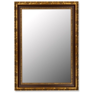 Ulysses Elegant Bevel Mirror in Gold and Cinnamon - Made in USA 