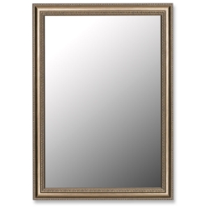 Queenscliff Grecian Beaded Silver Frame Mirror - Made in USA 