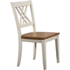 Double X-Back Dining Chair - Caramel and Biscotti - ICON-CH56-CL-BI