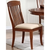 Belga Side Chair - Slat Back, Fabric Seat, Cinnamon - ICON-CH58-97U-CN
